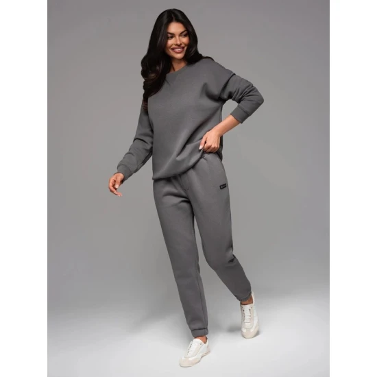 Unisex laisvalaikio kostiumas pilkos spalvos Couple V18 Z109