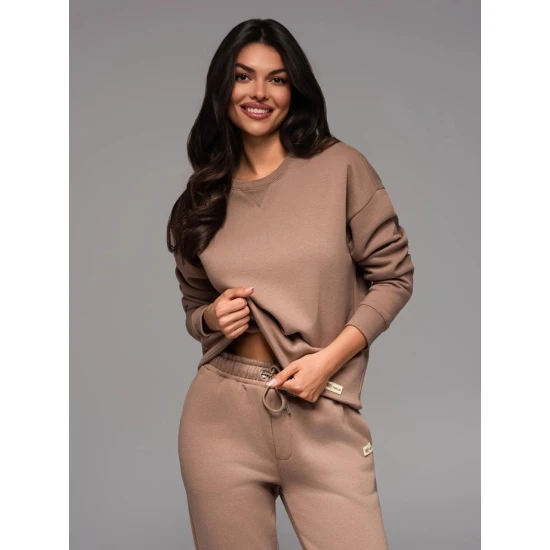 Unisex laisvalaikio kostiumas rudos spalvos Couple V16 Z109