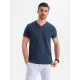 Vyriški tamsiai mėlynos spalvos marškinėliai Brak V1 OM-TSCT-0198