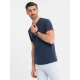 Vyriški tamsiai mėlynos spalvos marškinėliai Brak V1 OM-TSCT-0198