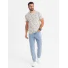Vyriški baltos spalvos marškinėliai Authentic V1 OM-TSFP-0225