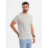 Vyriški baltos spalvos marškinėliai Authentic V1 OM-TSFP-0225