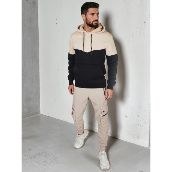 Vyriškas smėlinis džemperis Race BX5880