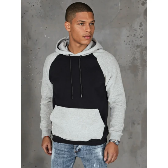 Vyriškas šviesiai pilkas džemperis Winer BX5889