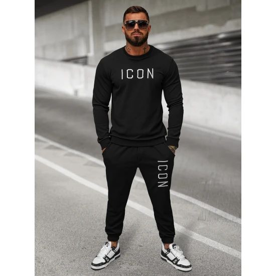 Vyriškas juodas džemperis Icon O/D7394Z