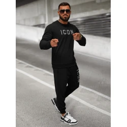 Vyriškas juodas džemperis Icon