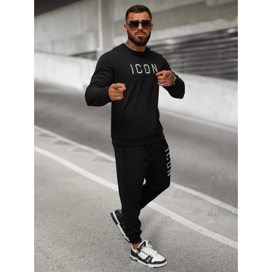 Vyriškas juodas džemperis Icon O/D7394Z