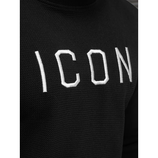 Vyriškas juodas džemperis Icon O/D7394Z