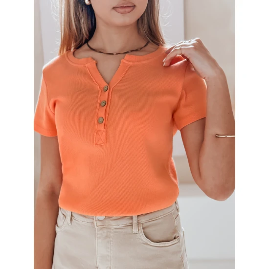 Moteriška oranžinės spalvos palaidinė Kiss Look RY2840