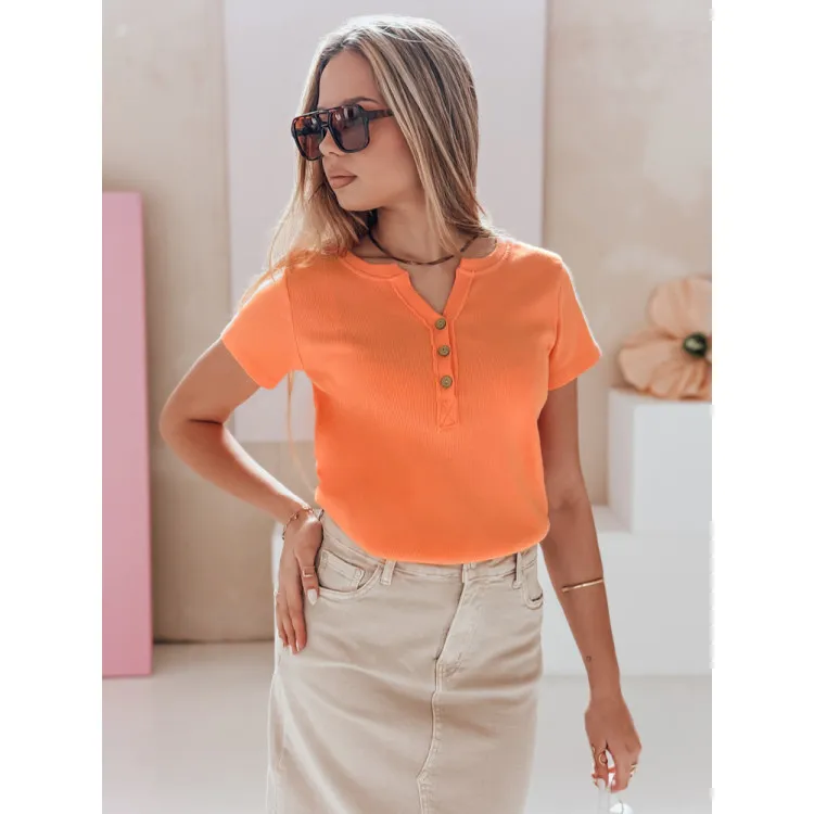 Moteriška oranžinės spalvos palaidinė Kiss Look RY2840
