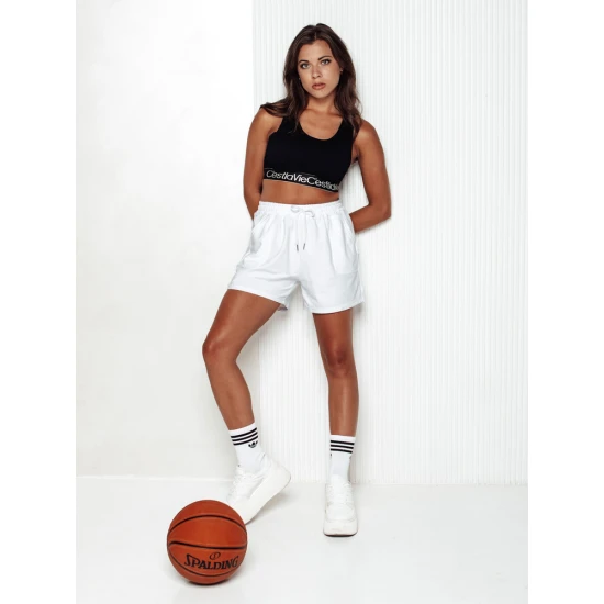 Moteriški baltos spalvos šortai Pella SY0413