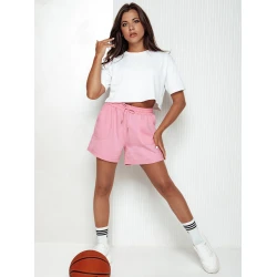 Moteriški rožinės spalvos šortai Pella