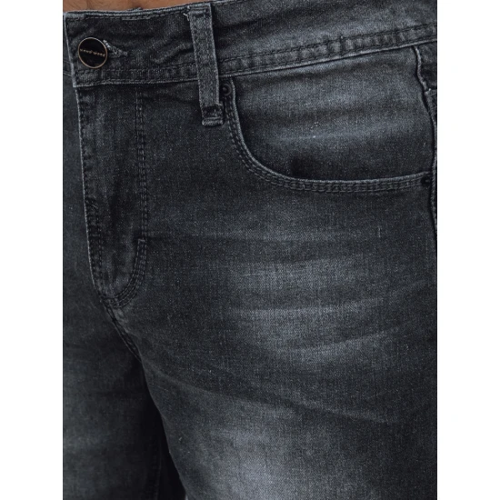 Vyriški tamsiai pilkos spalvos trumpi džinsiniai šortai Džin SX2351