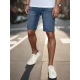 Vyriški mėlynos spalvos trumpi džinsiniai šortai Džin SX2489