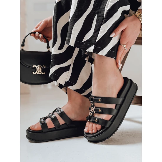 Moteriškos juodos šlepetės Platofi ZY0879