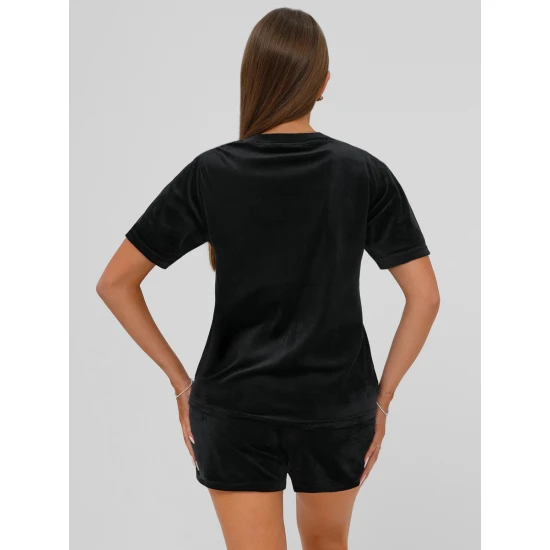 Moteriškas veliūrinis juodas komplektas Stel JS/35C1616/3