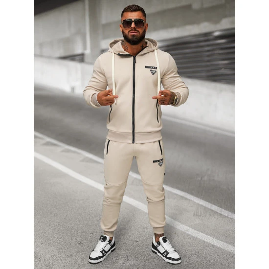 Vyriškas rusvos spalvos sportinio kostiumo komplektas Icon O/LN11760