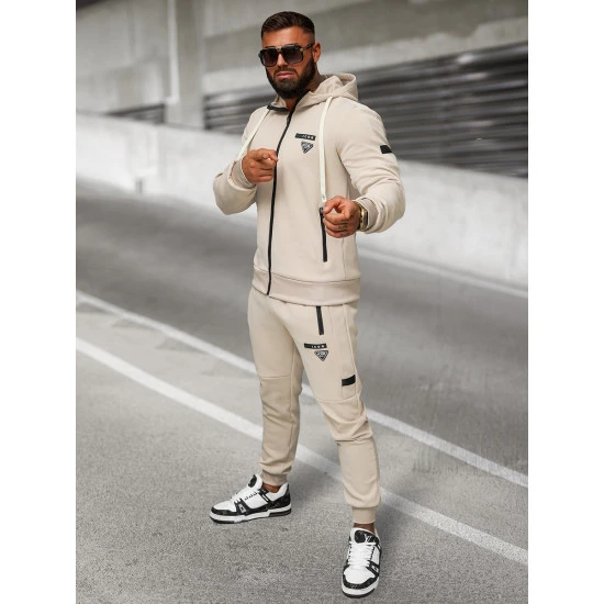 Vyriškas rusvos spalvos sportinio kostiumo komplektas Icon O/LN11760