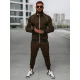 Vyriškas rudas sportinio kostiumo komplektas Design O/FF5110AB