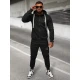 Vyriškas juodos spalvos sportinio kostiumo komplektas Icon O/LN11760
