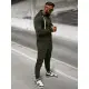 Vyriškas chaki spalvos sportinio kostiumo komplektas Icon O/LN11760