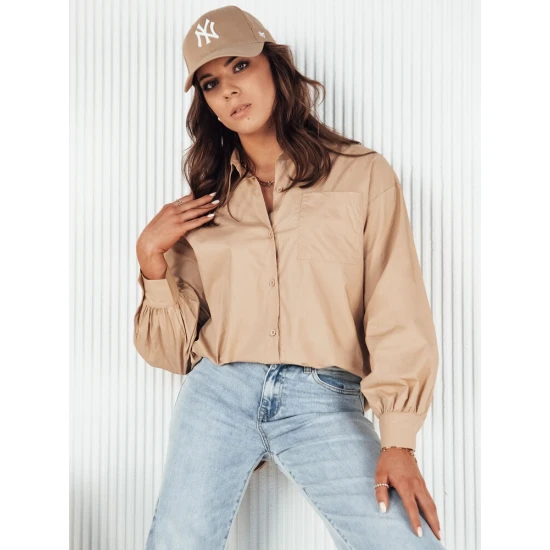 Moteriški rusvi marškiniai Levy DY0371