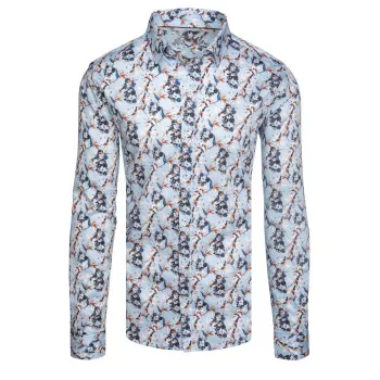 Men's blue floral shirt Ton
