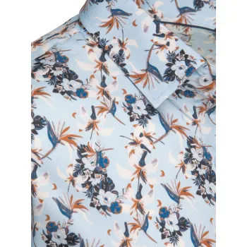 Men's blue floral shirt Ton