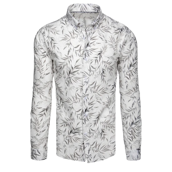 Vyriški baltos spalvos marškiniai Damian DX2638