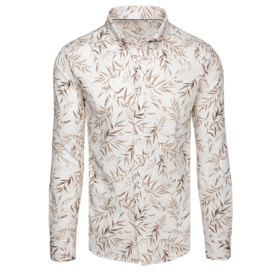 Vyriški baltos spalvos marškiniai Damian DX2639