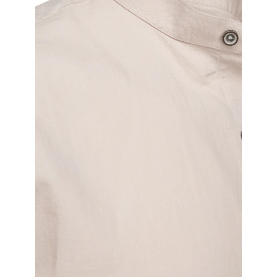 Vyriški rusvos spalvos trumpomis rankovėmis marškiniai Tad KX1061