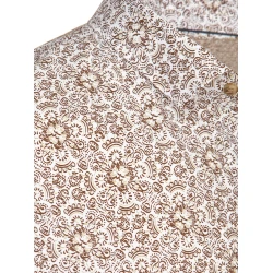 Vyriški baltos spalvos trumpomis rankovėmis marškiniai Tum