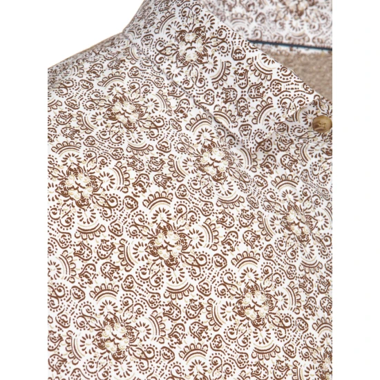 Vyriški baltos spalvos trumpomis rankovėmis marškiniai Tum KX1066