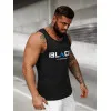 Men's black sleeveless shirt Black2 JS/8B1707/3Z