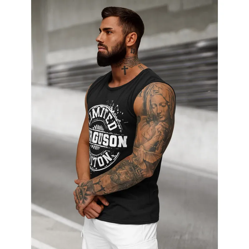 Miesten musta hihaton paita Ferguson JS/8B1725/3Z