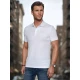 Vyriški baltos spalvos polo marškinėliai su logotipu Emb PX0627