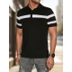 Vyriški juodi polo marškinėliai Lima PX0631