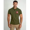Meeste khaki värvi polosärk Herb JS/8T80