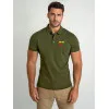Men's khaki polo shirt Heart JS/8T80