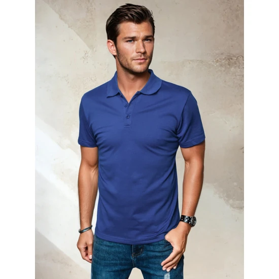 Vyriški mėlyni polo marškinėliai Palom PX0510