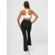 Moteriškos sportinės juodos platėjančios kelnės Active JS/13K1810/3