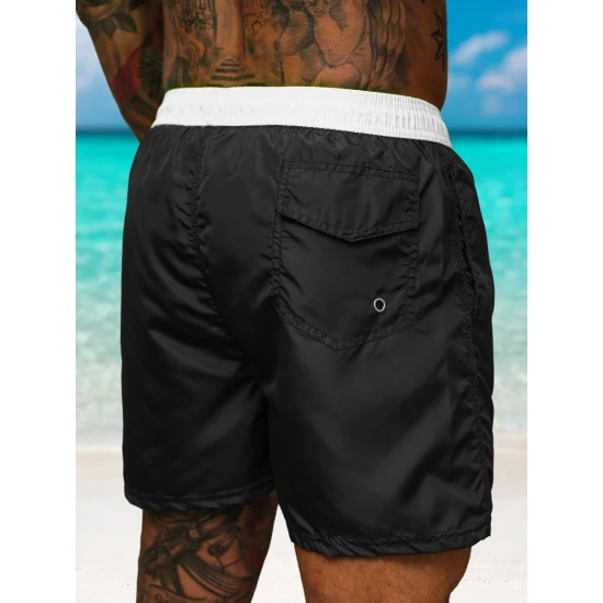 Vyriški šortai juodi/balti Renald JS/17K561/2