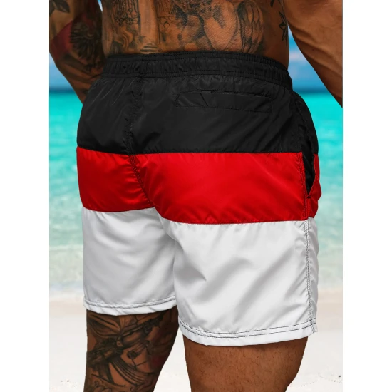 Maudymosi šortai juodi/balti Revel JS/17K567/3