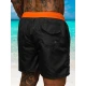 Vyriški šortai juodi/oranžiniai Renald JS/17K561/6