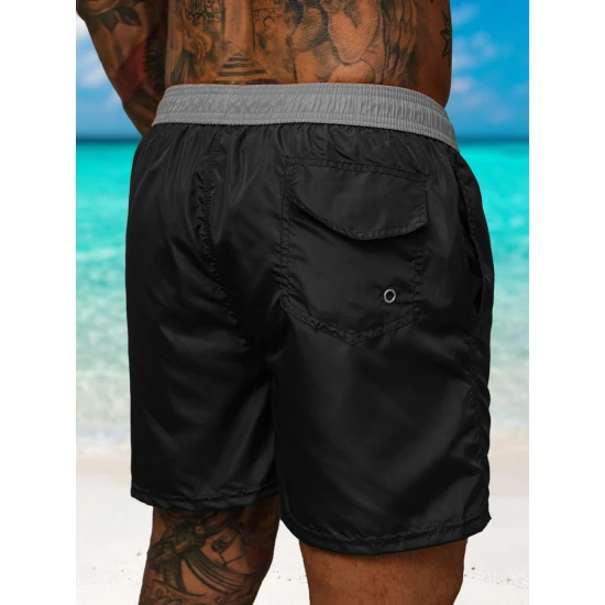 Vyriški šortai juodi/pilki Renald JS/17K561/3