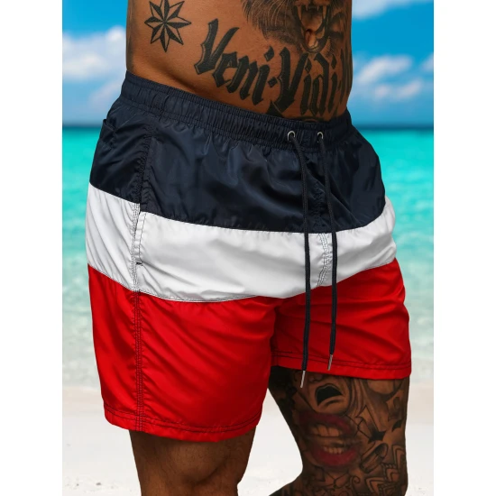 Maudymosi šortai mėlyni/raudoni Revel JS/17K567/5