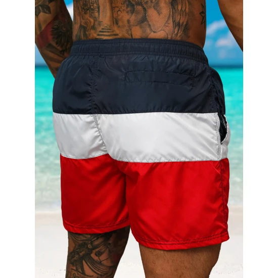 Maudymosi šortai mėlyni/raudoni Revel JS/17K567/5