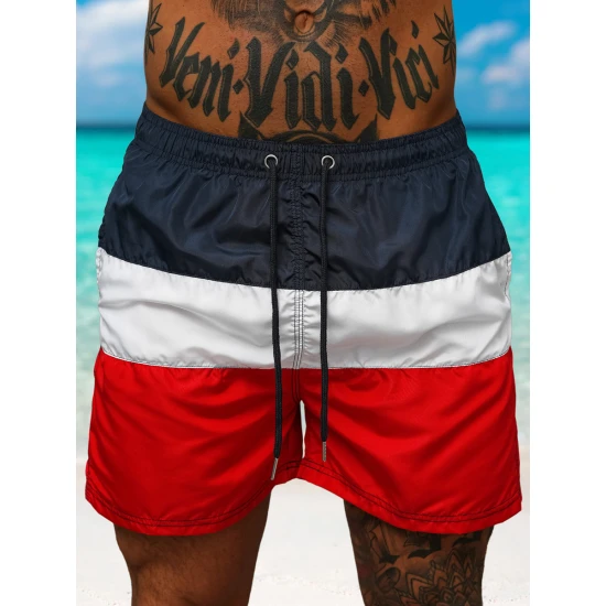 Maudymosi šortai mėlyni/raudoni Revel JS/17K567/5