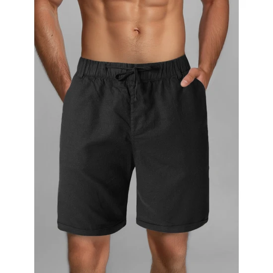 Vyriški juodos spalvos šortai Akel TMK/DC809/1