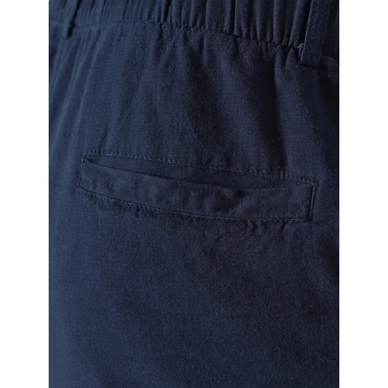 Vyriški tamsiai mėlynos spalvos šortai Akel Šortai | Bridžai